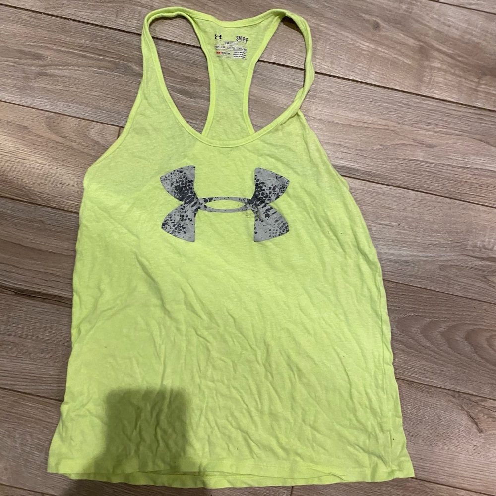 Neon Under Armour tank